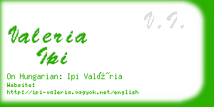 valeria ipi business card